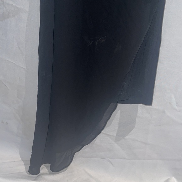 New Guess Marciano Jersey Tank Top Chiffon Overlay Black S - Picture 3 of 8